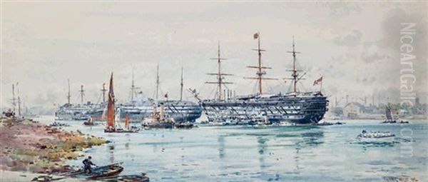 Training Ships At Gosport - view 1