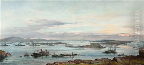 Scapa Flow, Surrender Of The German High Seas Fleet, December 1918 - view 1