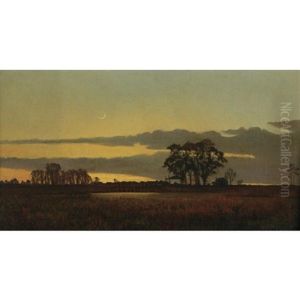 Moonlit Marshes by George Bacon Wood
