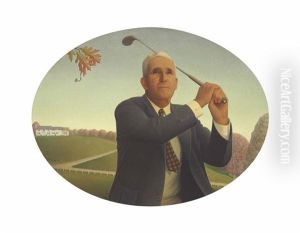 The American Golfer by Grant Wood