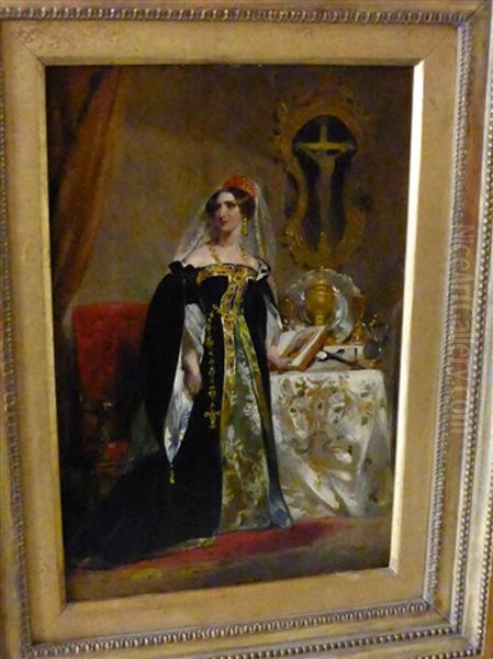 An Elegant Lady In An Interior - view 1