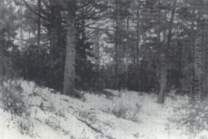 The Woods In Snow by John T. Wood