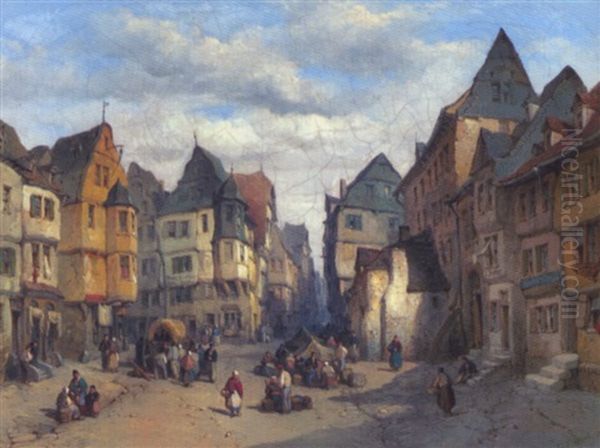 Markttreiben Auf Altem Stadtplatz - view 1