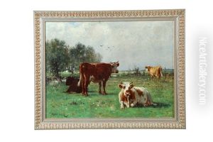 Landscape With Cows by Ogden Wood