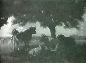 Cattle Resting. by Ogden Wood