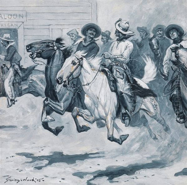 They Amused Themselves By Reckless Displays Of Riding - view 1