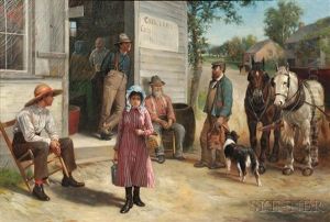 Outside The General Store by Thomas Waterman Wood
