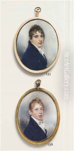 A Boy Formerly Called Master George Forrester, In Blue Coat And White Waistcoat, Frilled Cravat; Sky Background