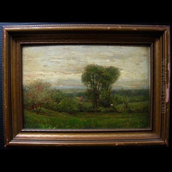 Landscape Study With Old Rail Fence - view 1