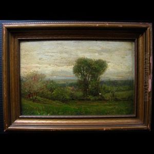 Landscape Study With Old Rail Fence Landscape Study With Old Rail Fence