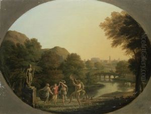 Figures Dancing In An Italianate Landscape