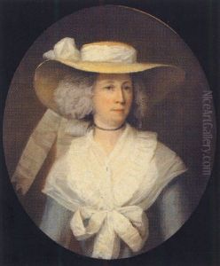Portrait Of A Lady (mrs. Priscilla Wyatt Of Milton Place, Egham, Surrey?) by Samuel Woodford
