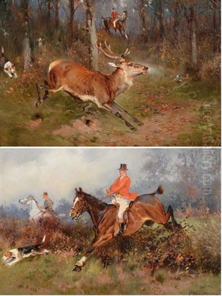 A Stag In Flight - view 1