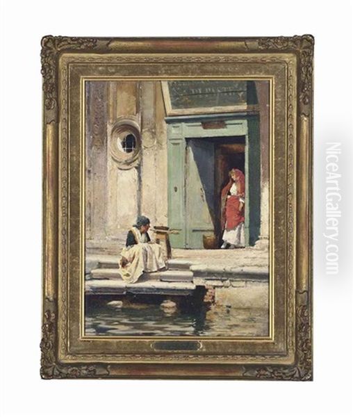 A Zucca Seller, Venice - view 1