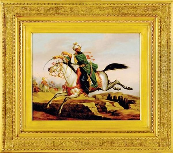 Arab Chieftain On Stallion - view 1