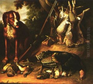 Still Life With Hunting Dog by John Archibald Woodside