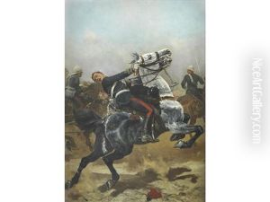 British Dragoon Charge by Richard Caton Woodville Jr.