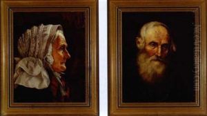 Portrait Of An Elderly Woman Wearing White Cap (+ Portrait Of An Elderly Bearded Man; Pair) Portrait Of An Elderly Woman Wearing White Cap (+ Portrait Of An Elderly Bearded Man; Pair)