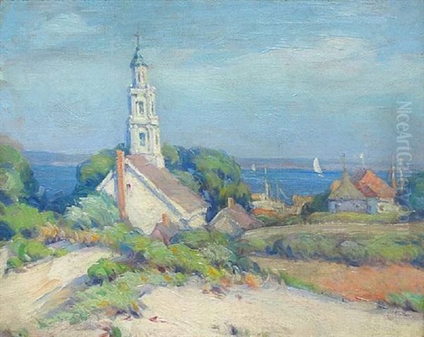 Tropical Landscape With Shacks - view 1