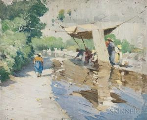 Wash Day, Italy by Mabel May Woodward