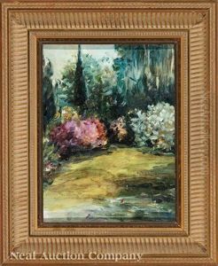 A Corner Of William Woodward's Garden At The Studio, Biloxi, Mississippi by William Woodward