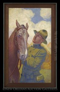 Portrait Of The Artist's Son, Lieutenant Carl Ellsworth Woodward by William Woodward