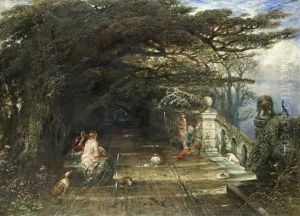 Haddon Hall Terrace by Alfred Woolmer