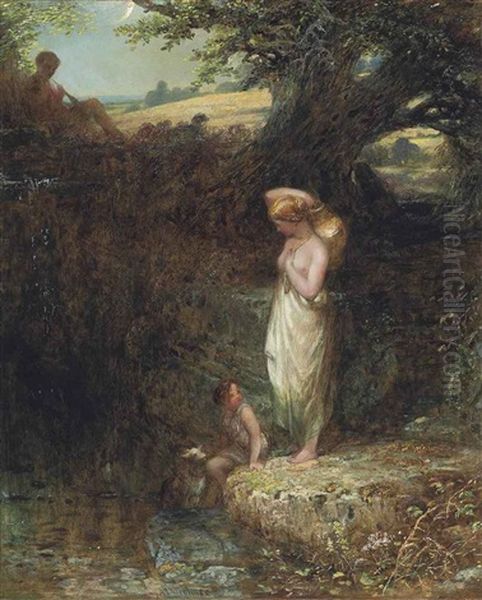 The Terrace, Haddon Hall; And At The Well (pair) - view 1