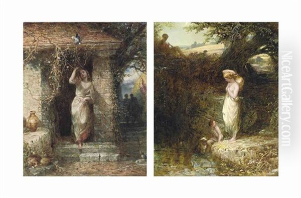 The Terrace, Haddon Hall And At The Well (pair) - view 1