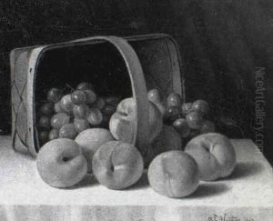 Still Lifes With Baskets Of Fruit by Austin C. Wooster