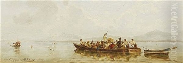 Corpus Christi Procession At The Lake Chiemsee (2 Works) - view 1
