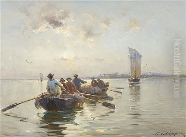 Fishermen At Lake Constance - view 1