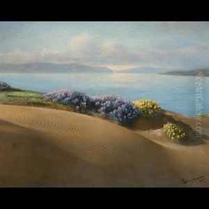 San Francisco Coastal Scene by Willard E. Worden