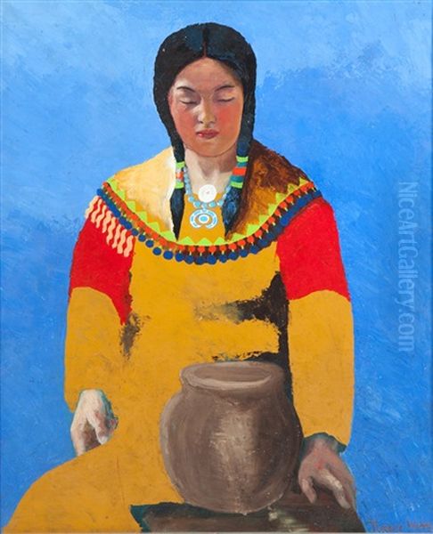 Portrait Of A Native American Woman - view 1