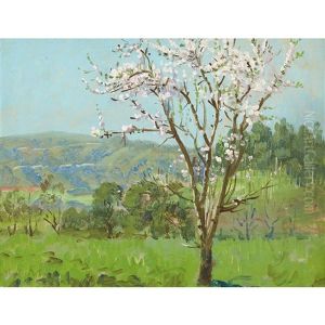 A Harbinger Of Spring, Almond Blossoms by Theodore Wores