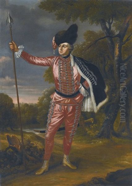 Portrait Of David Garrick As Tancred, In Tancred And Sigismunda - view 1