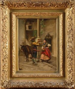Scene Galante by Jules Worms