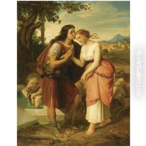Jacob And Rachel At The Well by Edmund von Woerndle zu Adelsfried und Weiherburg