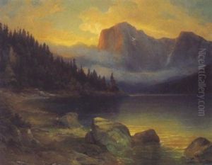Ein Gebirgssee (traunstein?)