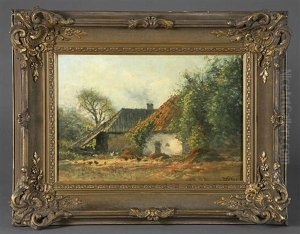 Einsamer Bauernhof Mit Huhnern - view 1