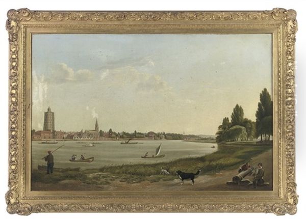 Two Timber Merchants And Their Faithfull Companions On The North Bank Of The Thames - view 1