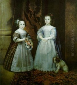 Portraits Of The Ladies Caroline And Harriet Scott, Daugthers Of The Earl Of Deloraine Portraits Of The Ladies Caroline And Harriet Scott, Daugthers Of The Earl Of Deloraine