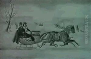 A Sleigh Ride by Thomas B. Worth