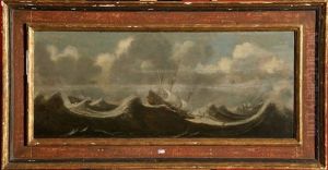 Galions Dans La Tempete