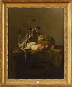 Trophee De Chasse Au Lievre, Aux Oiseaux Et Aux Legumes by Constant Woutermaertens