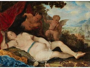 Satyr Und Nymphe by Frans Wouters