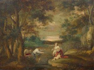 Latona And The Lycian Peasants by Frans Wouters