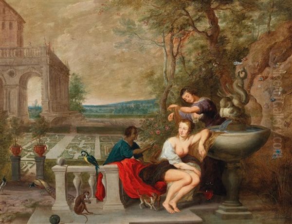Bathsheba At Her Bath - view 1