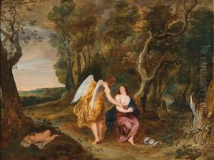 An Angel Appears To Hagar And Ishmael In The Desert