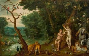 Paradise Landscape With The Fall Of Man by Frans Wouters